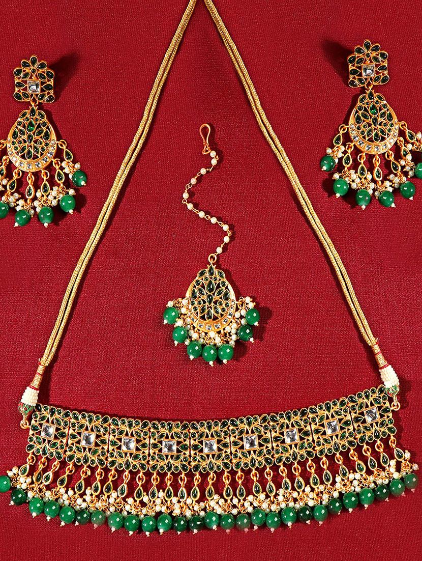gold plated necklace set - 18566773 - Zoom Image - 0