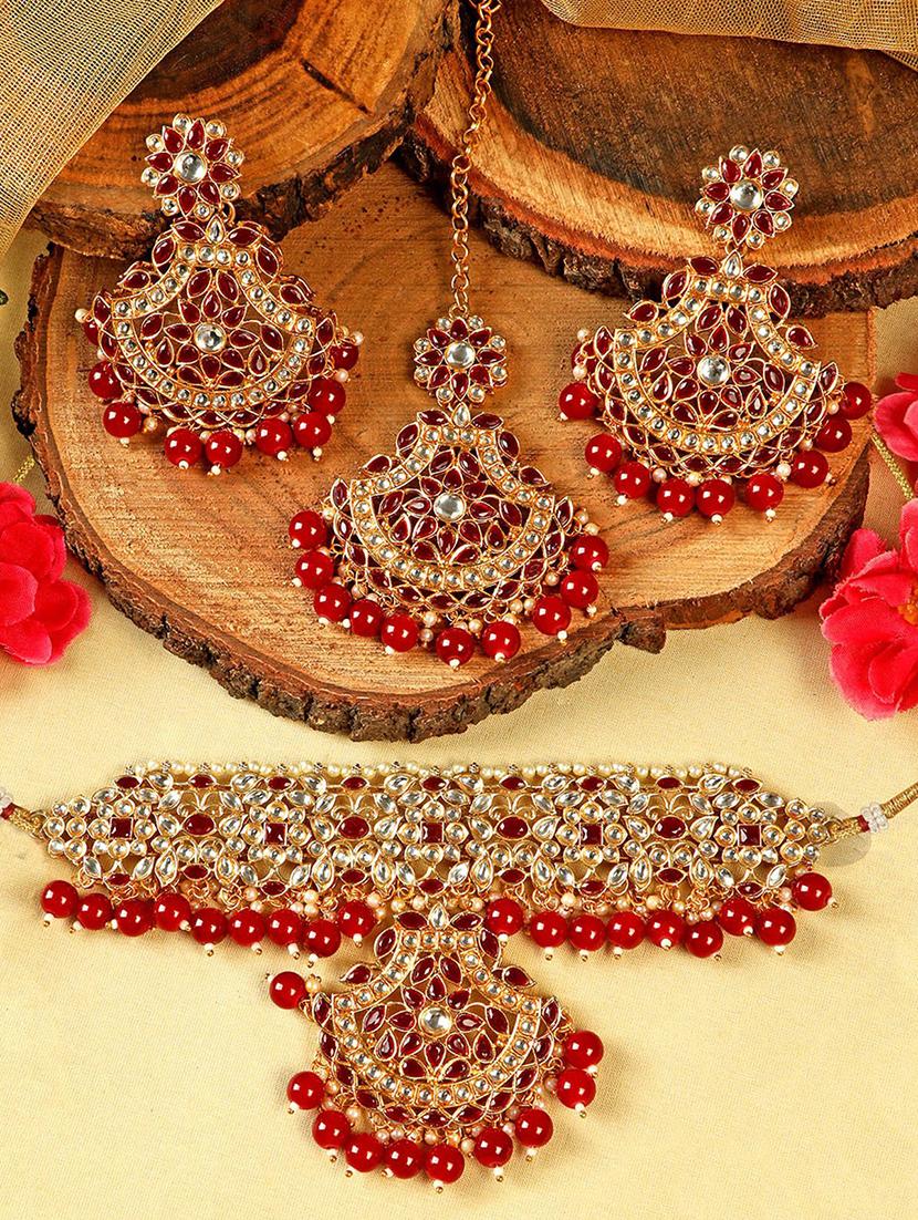 gold plated necklace set - 18566779 - Zoom Image - 0