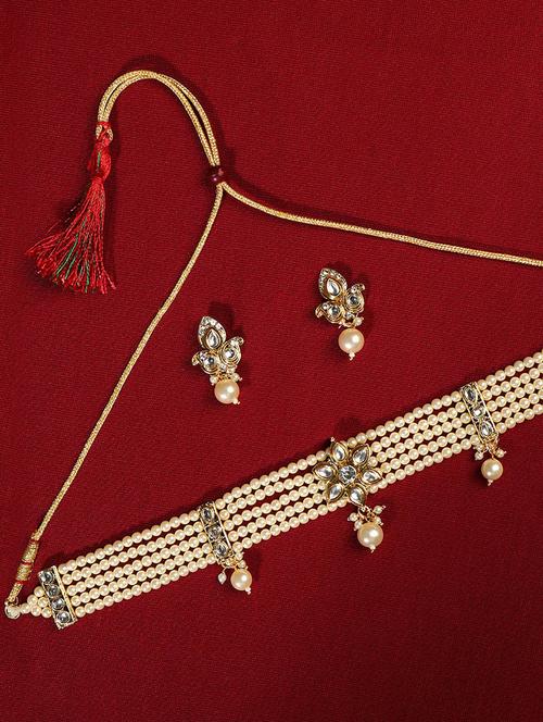 gold plated necklace set - 18566781 - Standard Image - 0