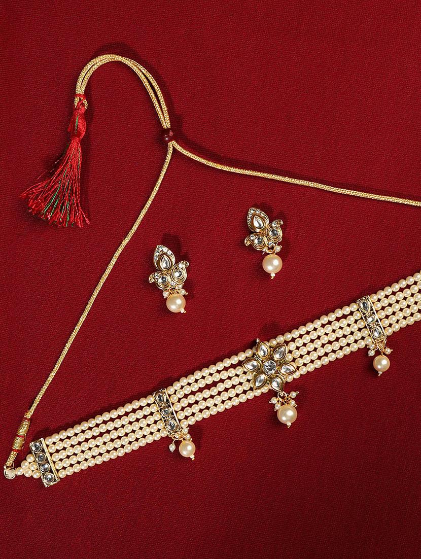 gold plated necklace set - 18566781 - Zoom Image - 0