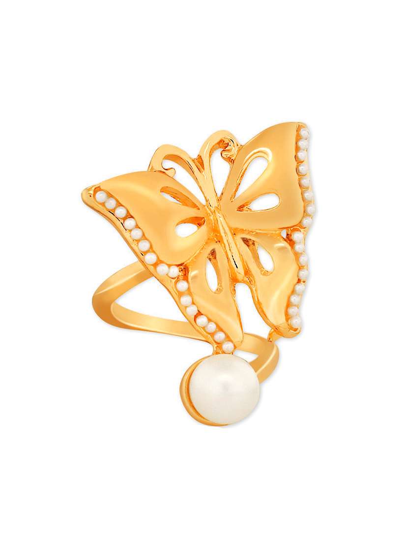 gold plated hand ring