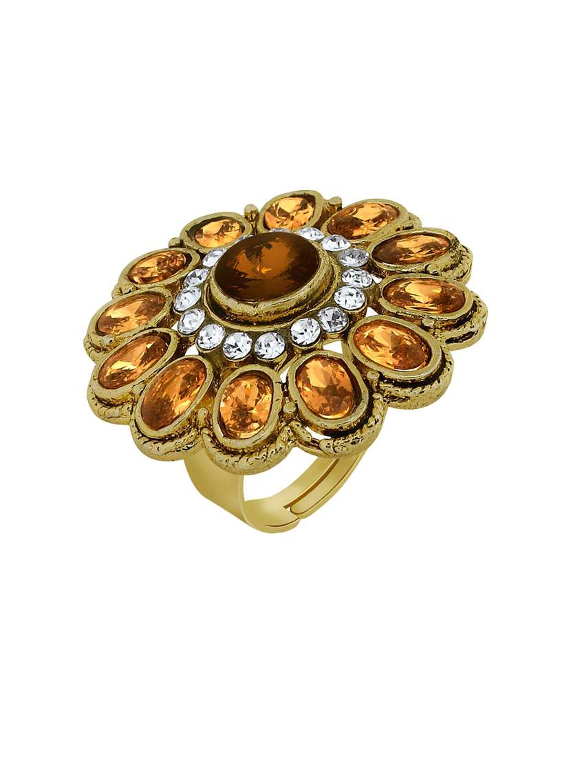 gold plated hand ring