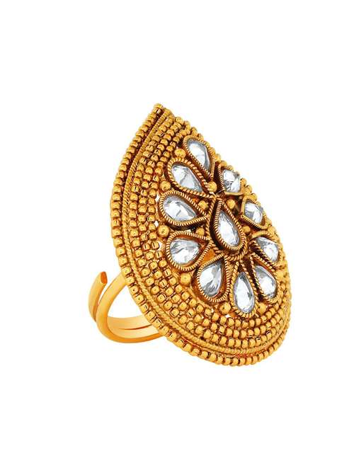 gold plated hand ring - 18566876 - Standard Image - 0