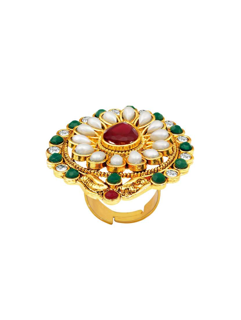 gold plated hand ring