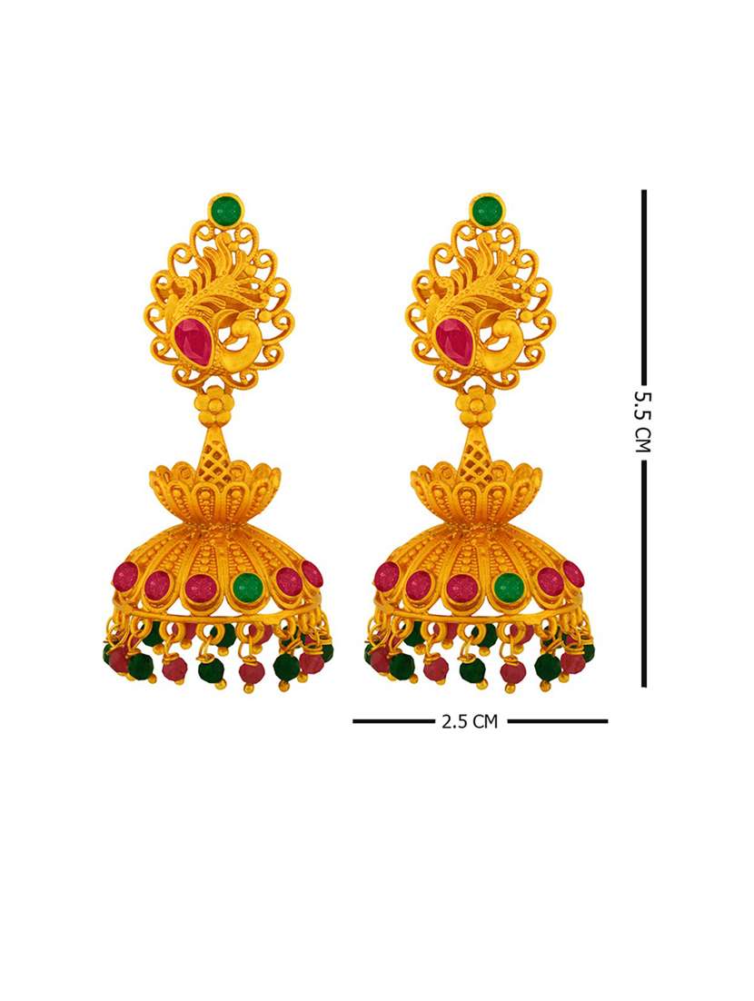 gold plated earring - 18567182 -  Standard Image - 2
