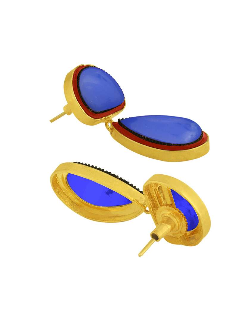 blue brass drop earring - 18567359 -  Standard Image - 2