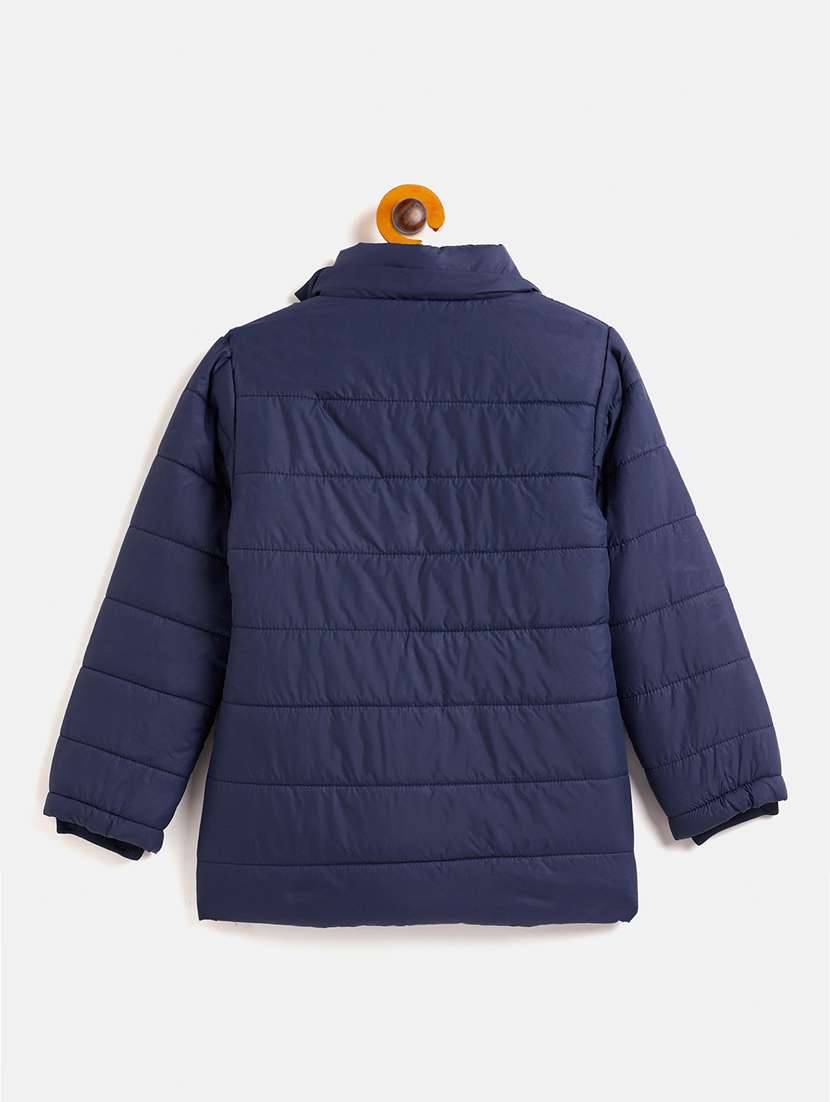 girls solid quilted hooded jackets - 18570779 - Standard Image - 2