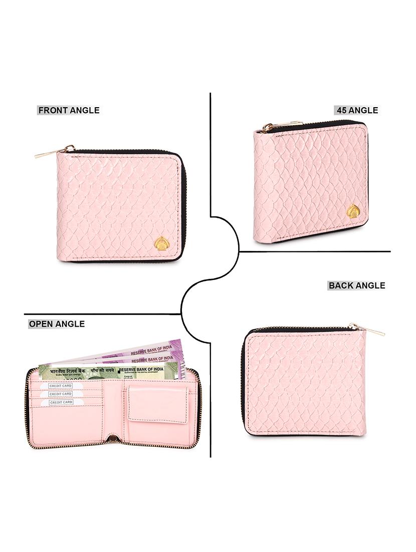 pink textured wallet - 18570827 - Standard Image - 2