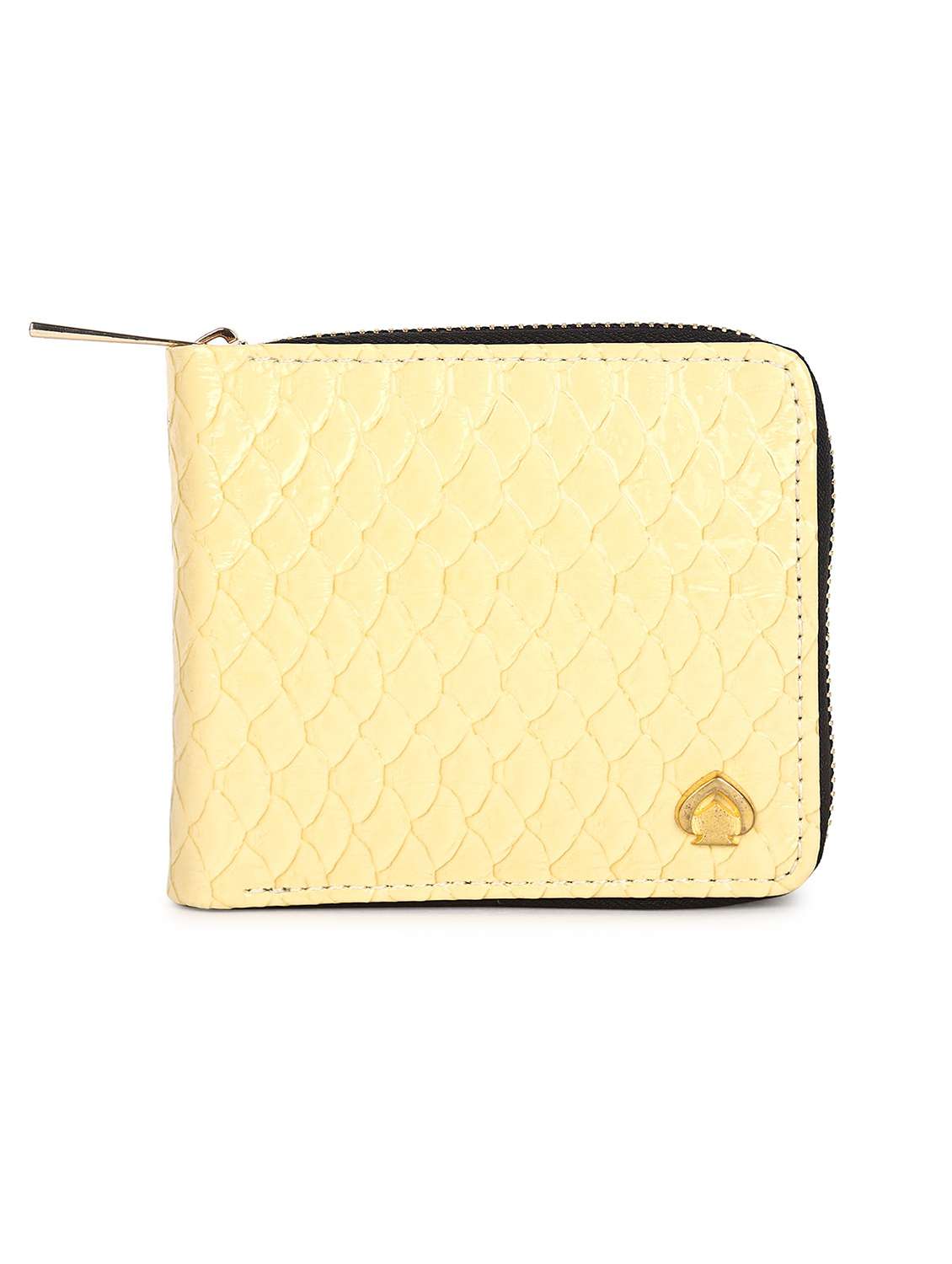 yellow textured wallet