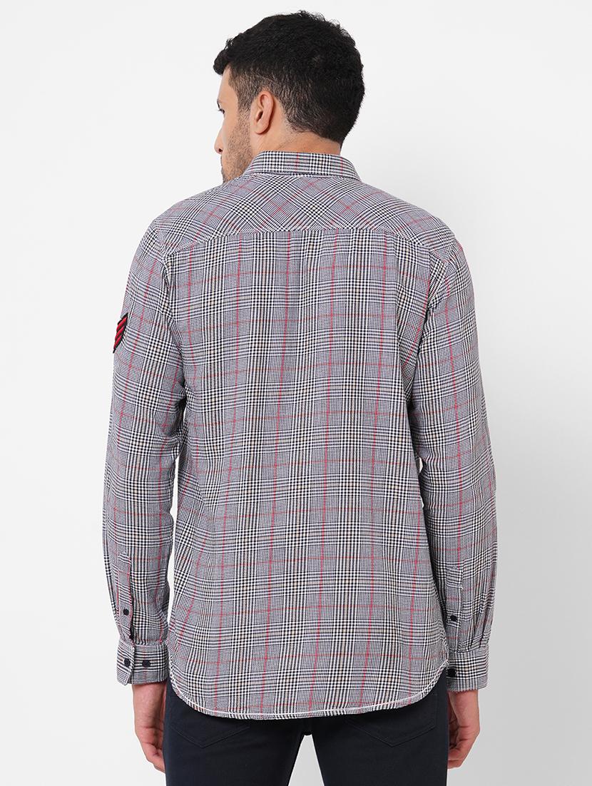 mens checks casual shirt - 18570983 - Standard Image - 2