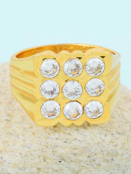 gold brass finger  ring - 18573275 -  Standard Image - 0