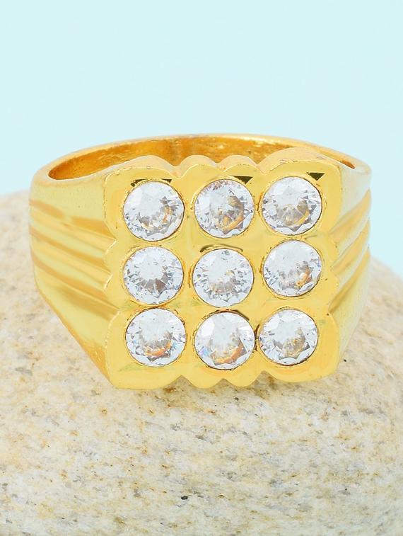 gold brass finger  ring - 18573275 -  Zoom Image - 0