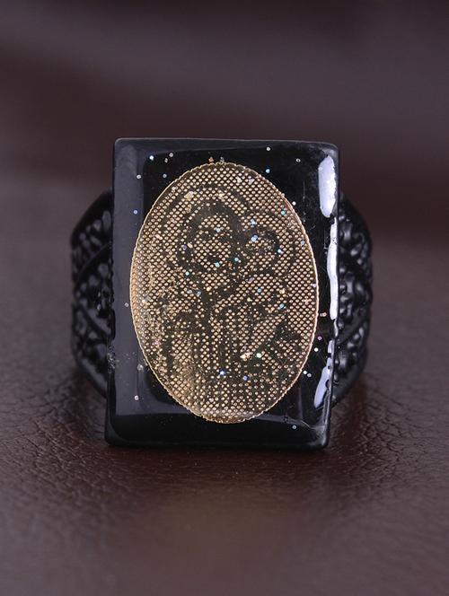 black brass finger  ring - 18573279 -  Standard Image - 0
