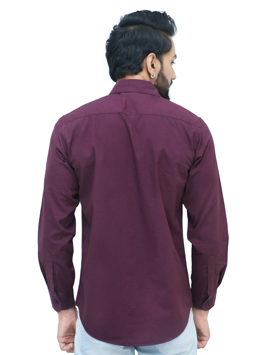 mens solid casual shirt - 18573328 - Standard Image - 2