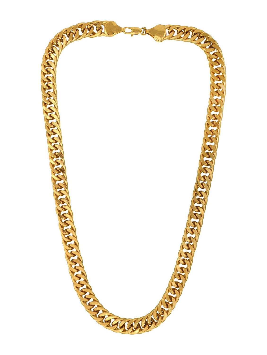 gold brass long necklace - 18573437 -  Zoom Image - 0