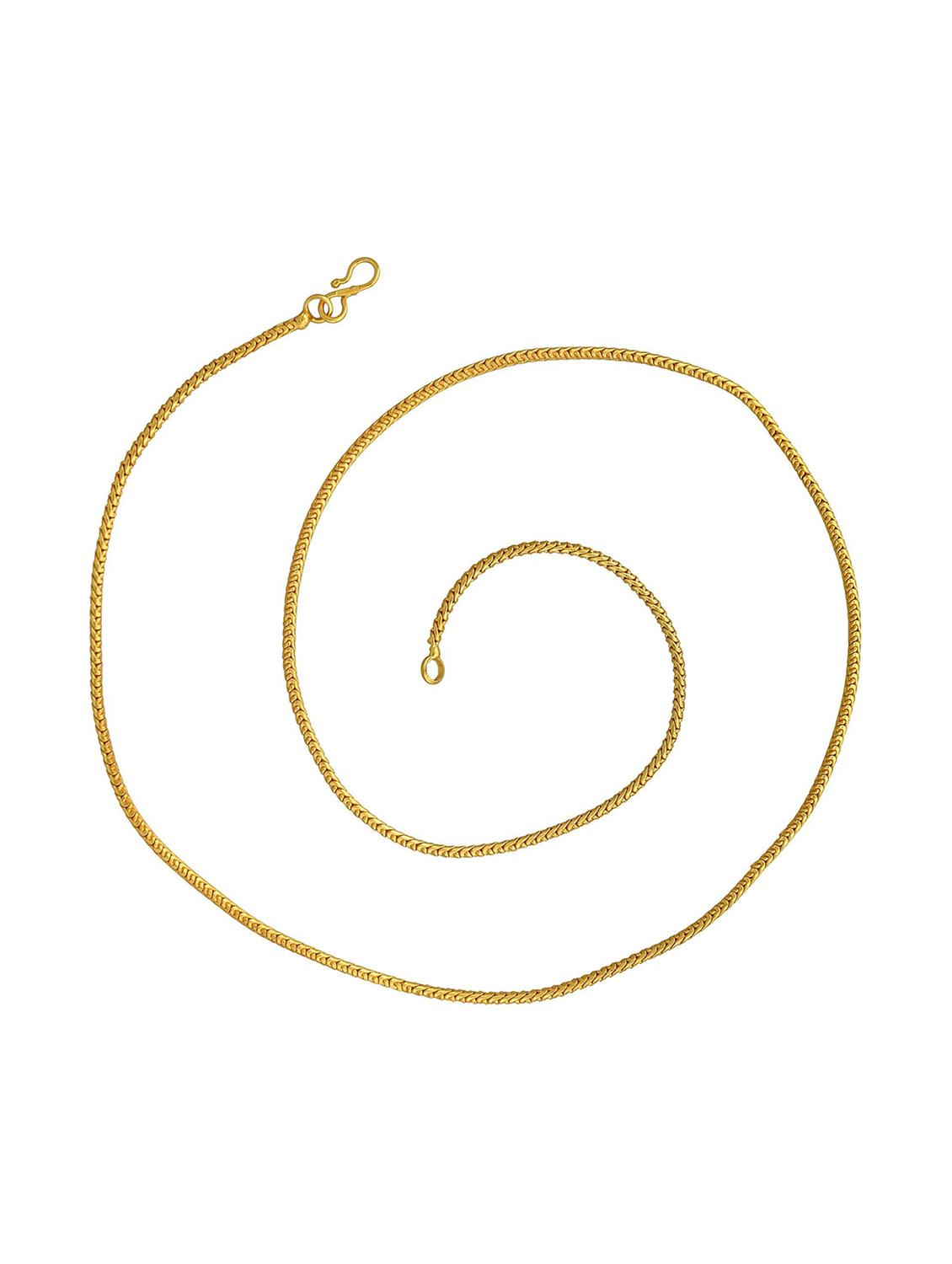 gold plated chain necklace - 18573467 - Standard Image - 2