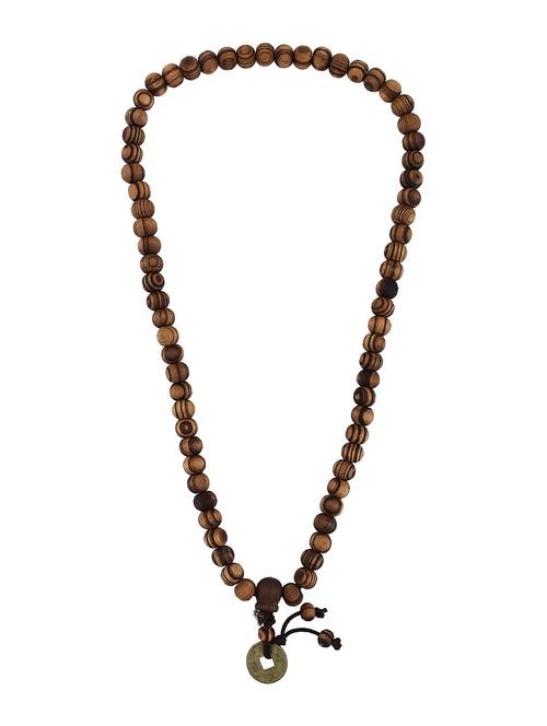 brown wood short necklace - 18573482 - Standard Image - 0