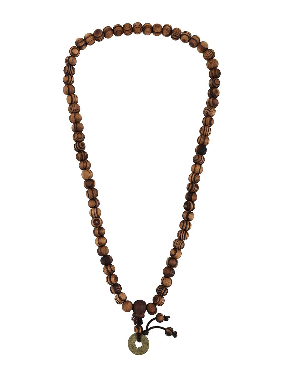 brown wood short necklace - 18573482 - Zoom Image - 0