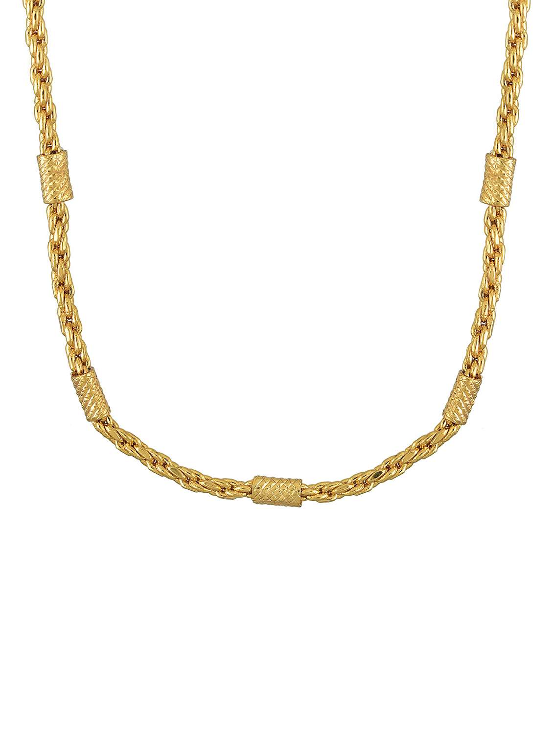 gold brass long necklace - 18573493 -  Standard Image - 2