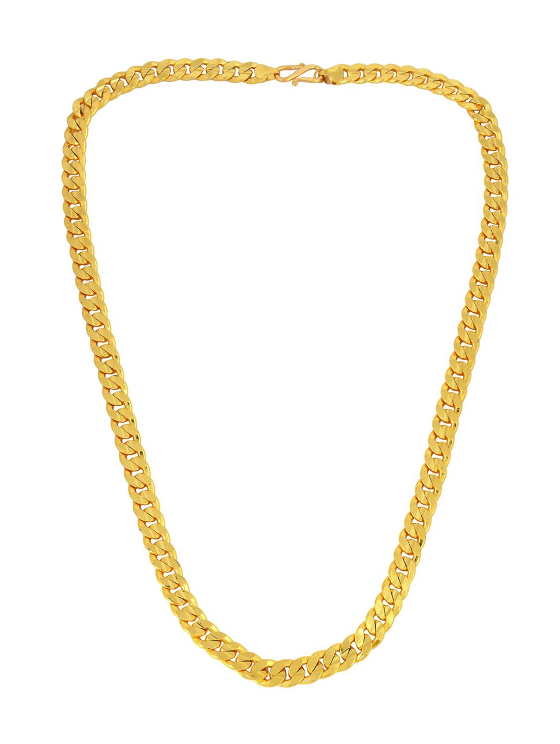 gold brass long necklace - 18573502 - Zoom Image - 0
