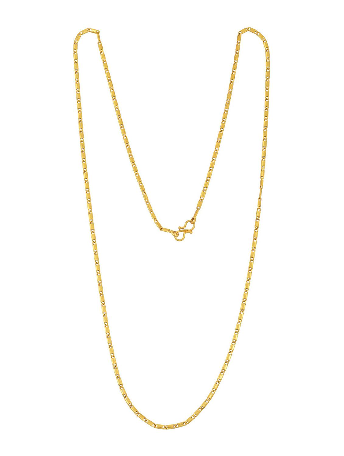 gold brass long necklace - 18573504 -  Zoom Image - 0