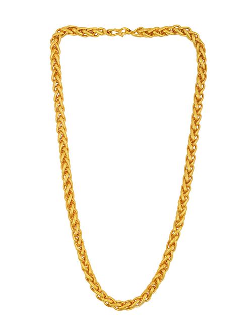 gold brass long necklace - 18573515 - Standard Image - 0
