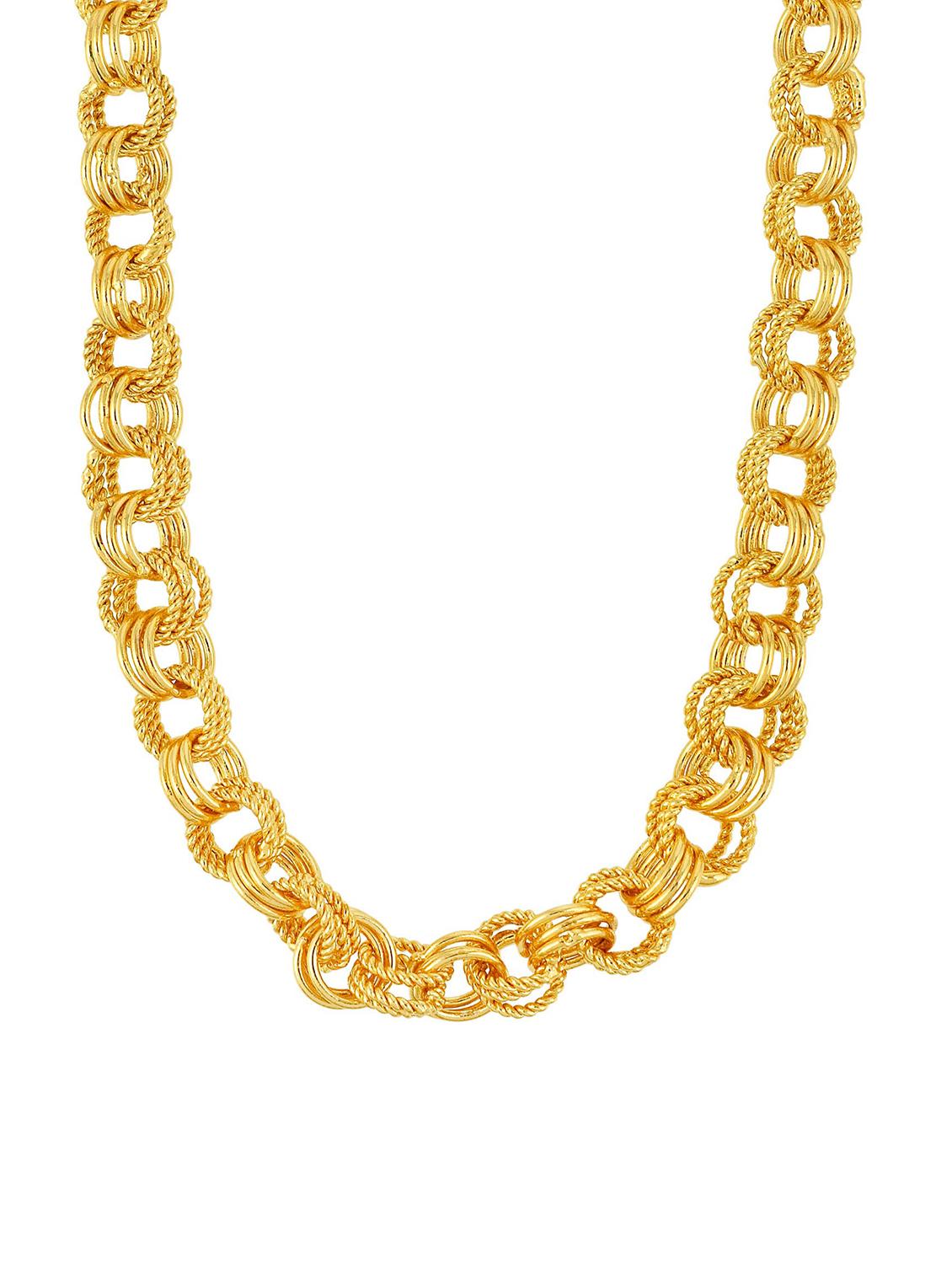 gold plated necklace chain - 18573530 - Standard Image - 2