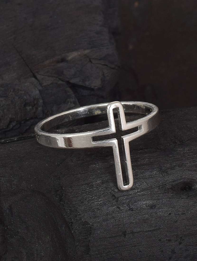 silver brass finger  ring