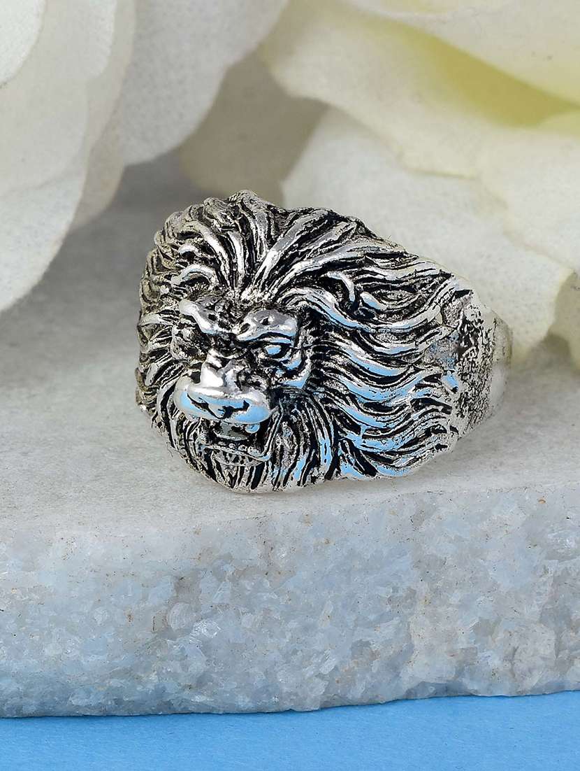 silver plated finger ring