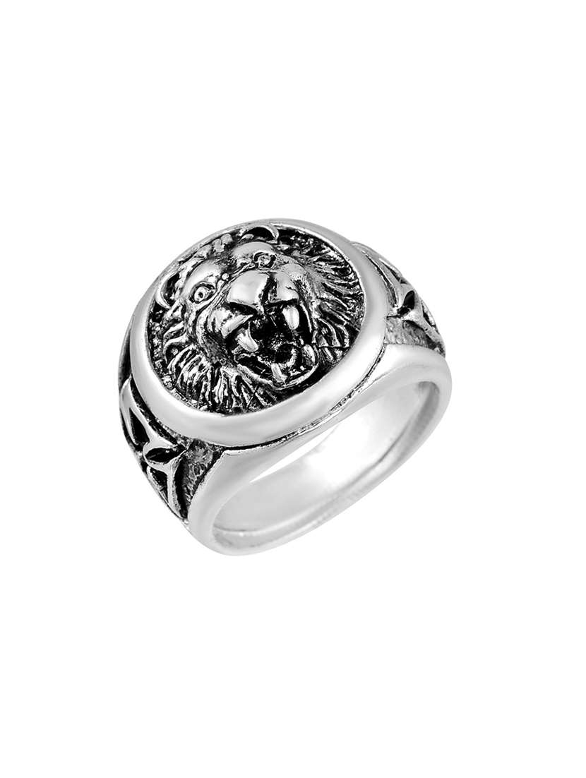 silver brass finger ring  - 18573621 -  Standard Image - 2