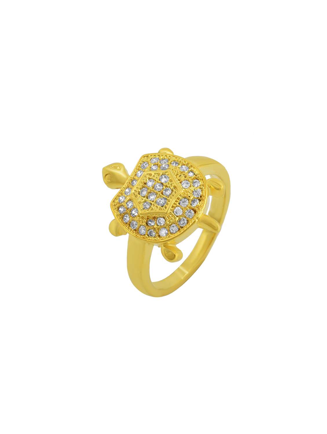 gold plated finger ring - 18573819 -  Standard Image - 2