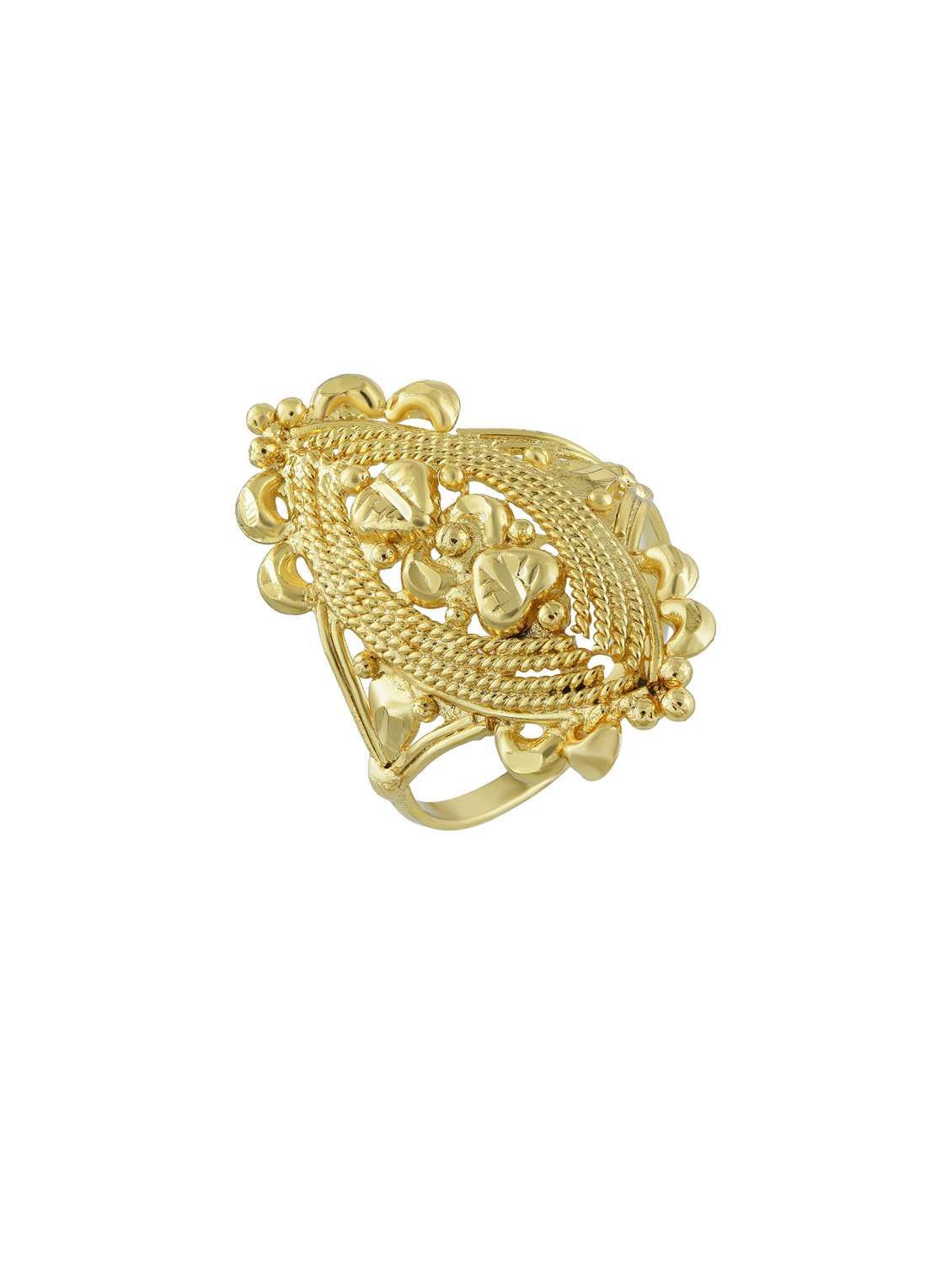 gold plated finger ring - 18573832 -  Standard Image - 2