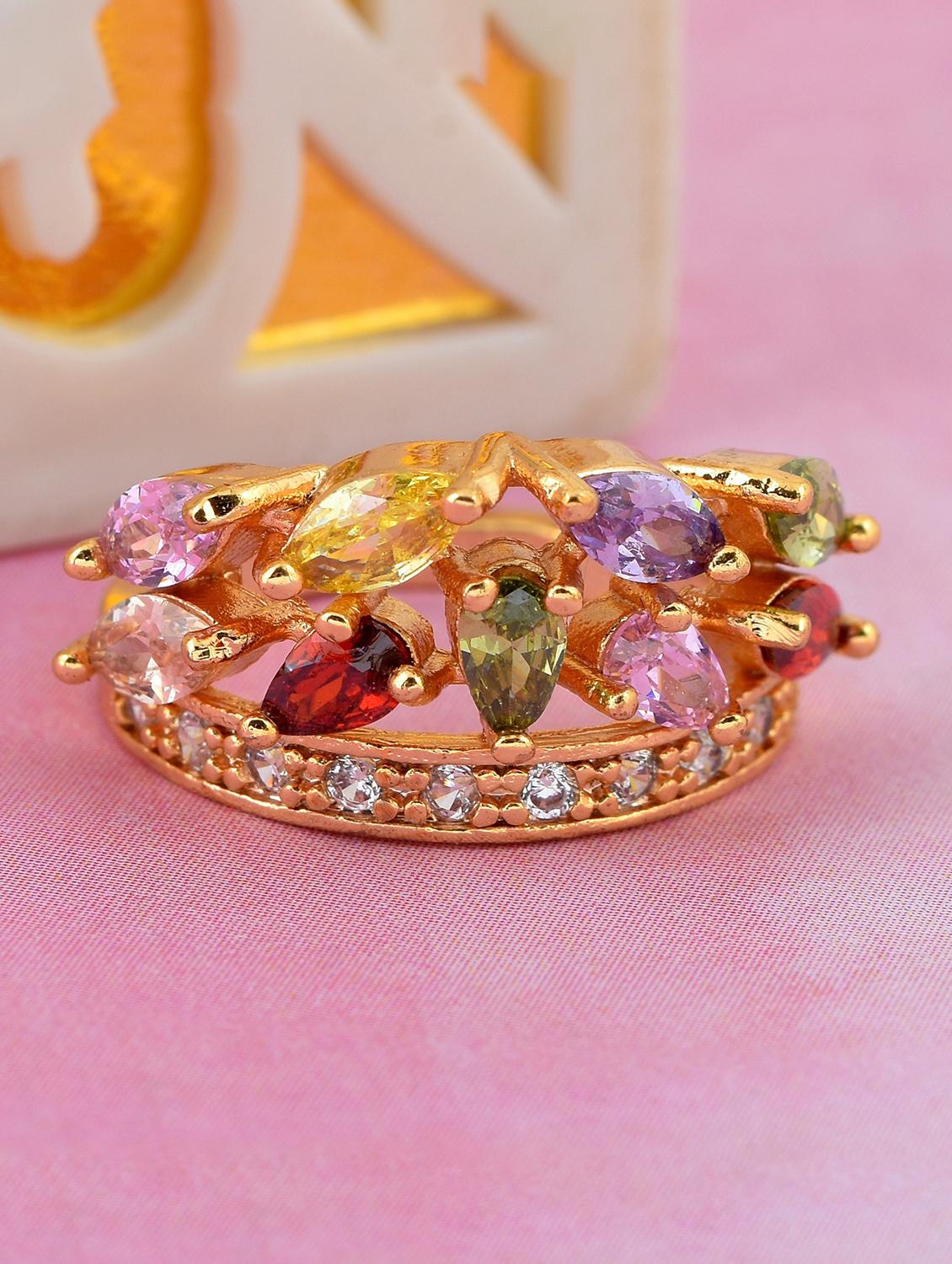 gold plated finger ring - 18573836 -  Zoom Image - 0