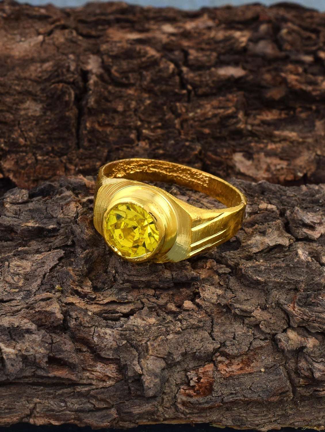 gold brass finger  ring