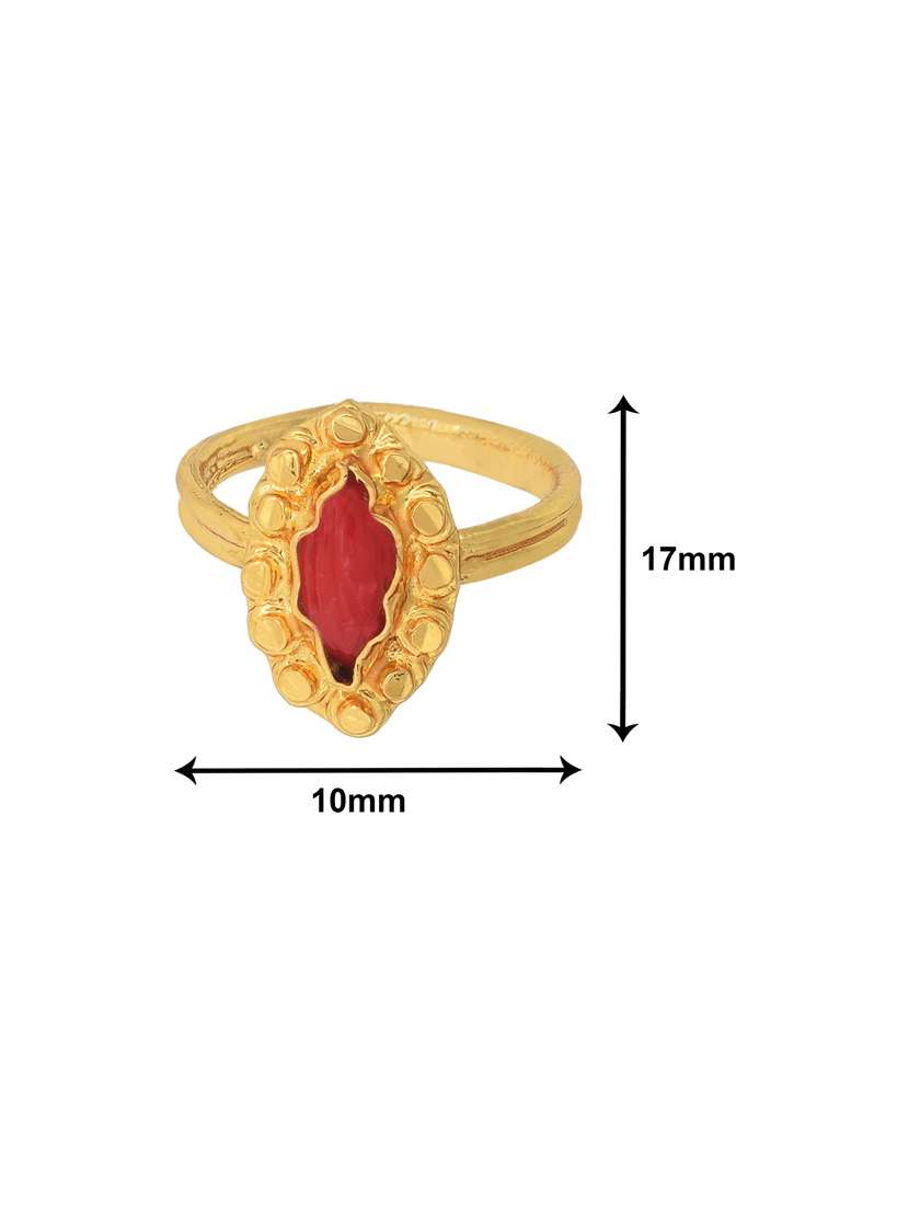 gold plated finger ring - 18573878 -  Standard Image - 2