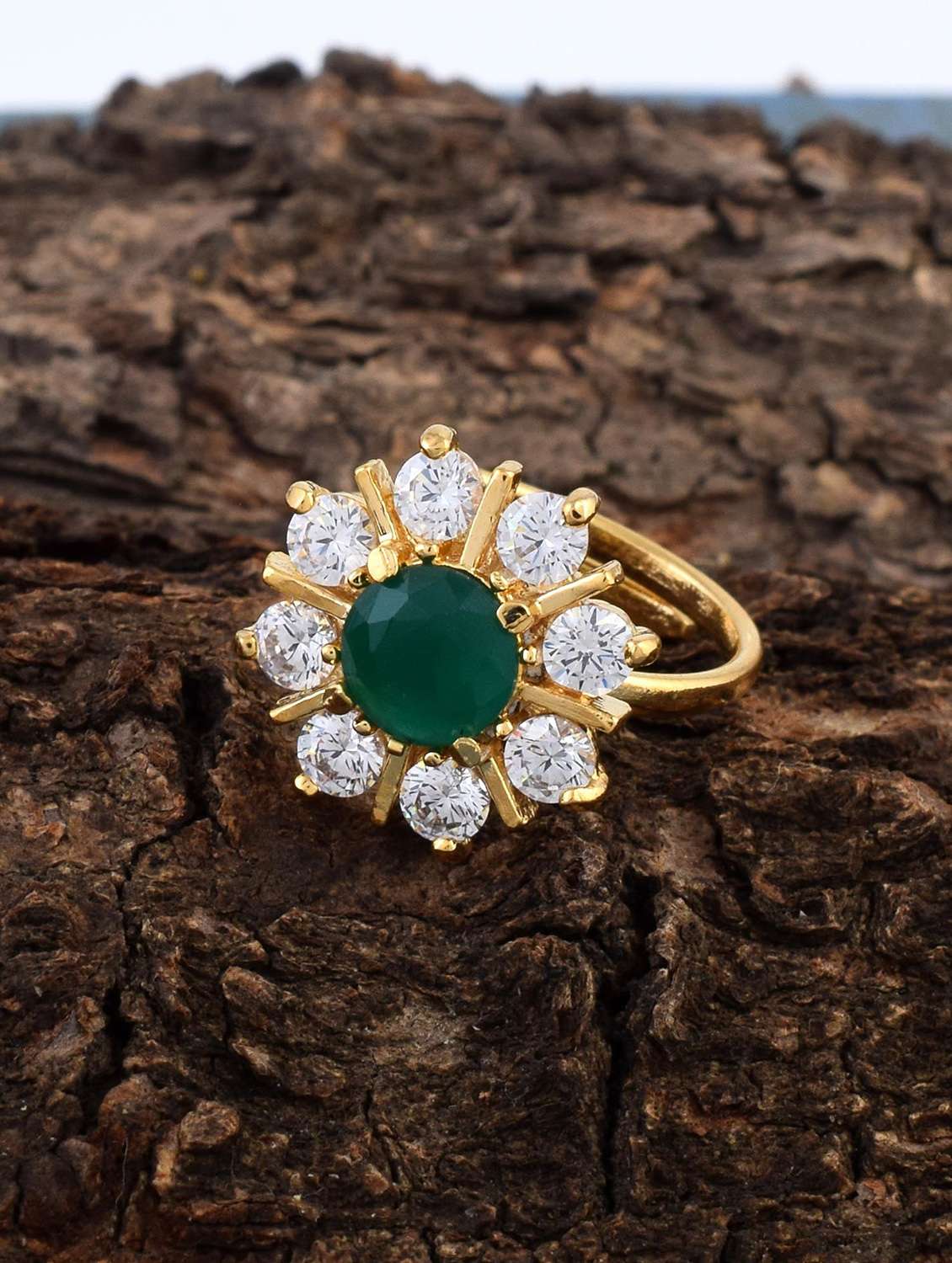 gold plated finger ring