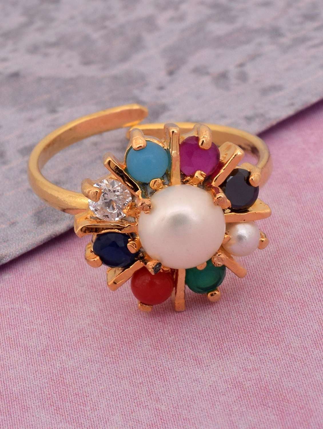 gold plated finger ring