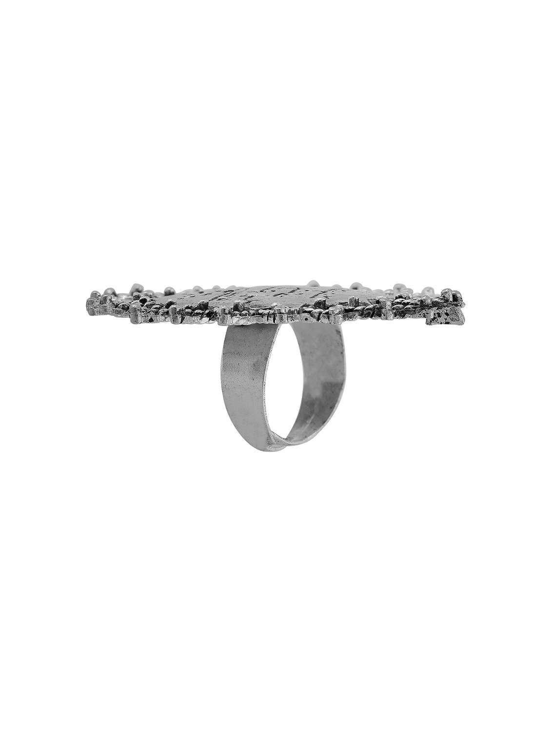 silver plated finger ring