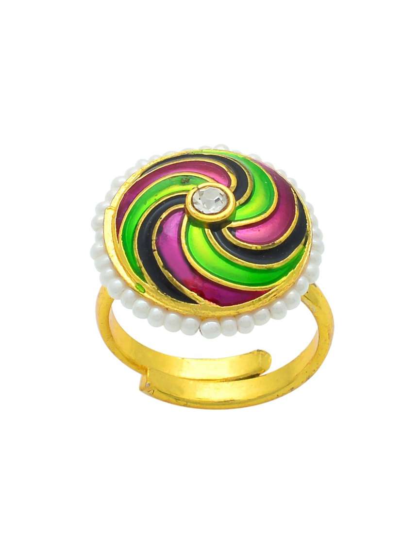 gold brass finger  ring