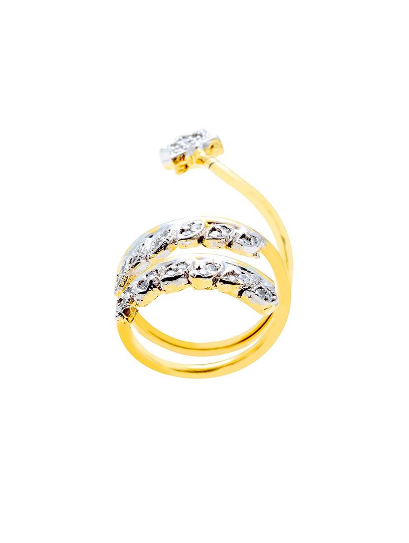 gold plated finger ring - 18573965 -  Standard Image - 2