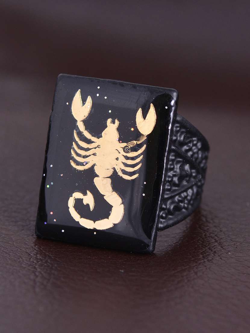 black brass finger ring - 18573989 - Zoom Image - 0