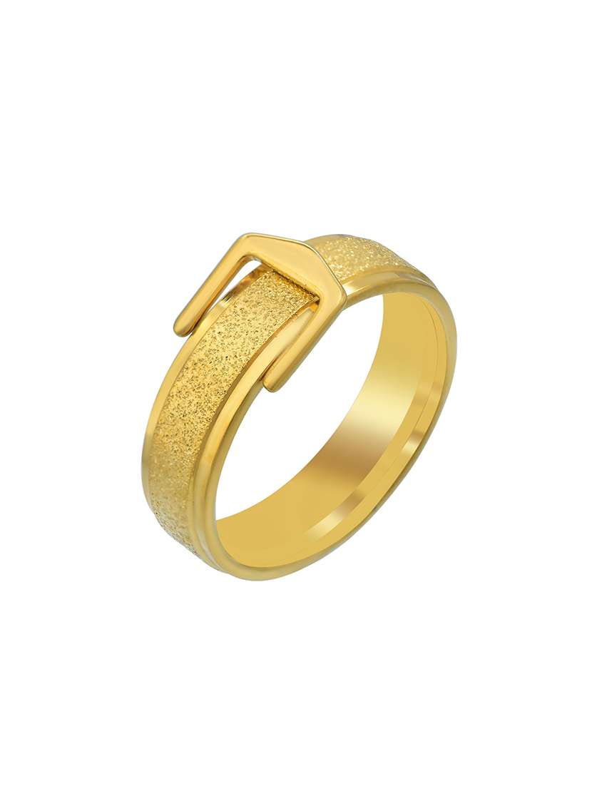 gold plated finger ring - 18573993 -  Standard Image - 2