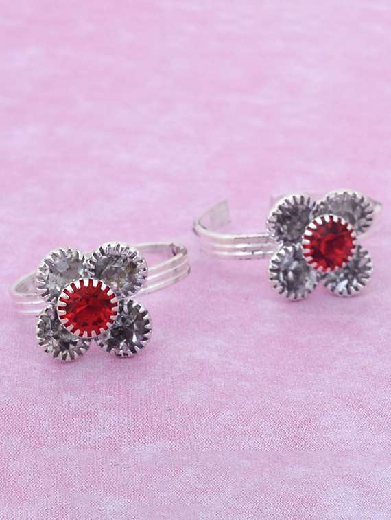 silver plated toe ring