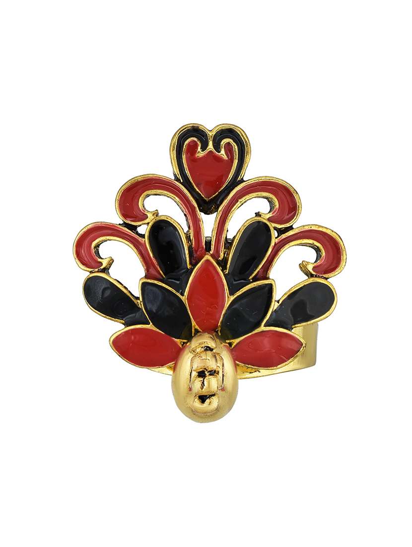 gold plated finger ring - 18574031 -  Standard Image - 2