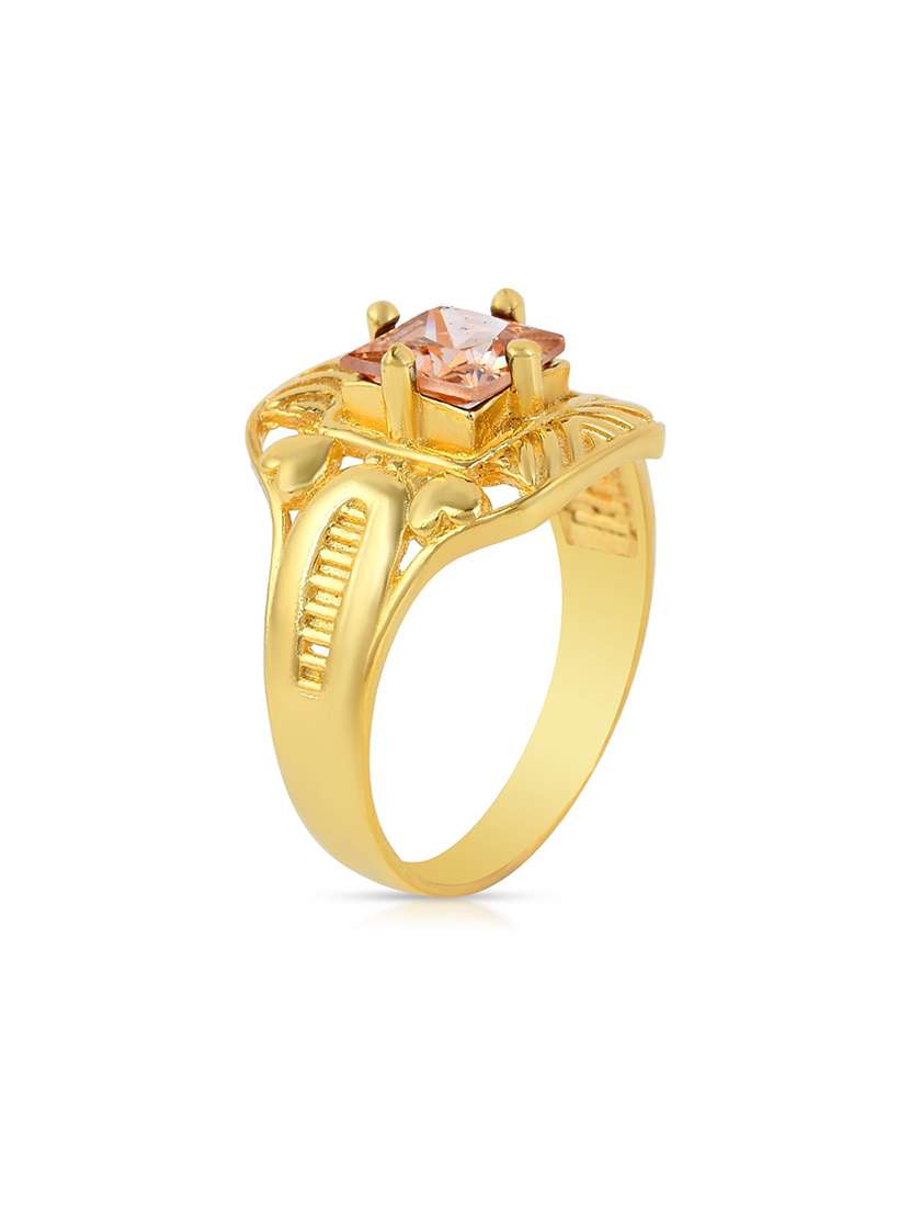 gold plated finger ring - 18574045 - Standard Image - 2