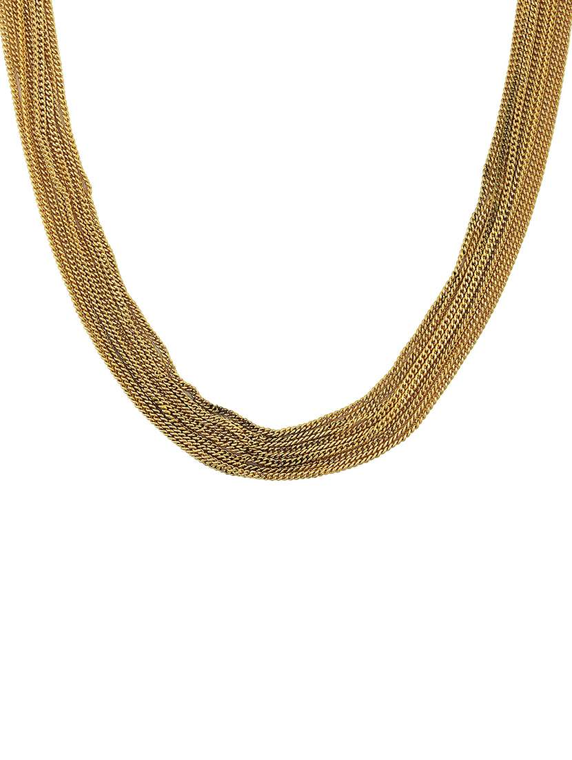 gold plated necklace - 18574077 -  Standard Image - 2