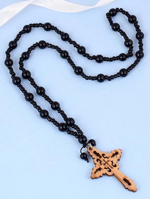 black brass long necklace - 18574083 - Standard Image - 0
