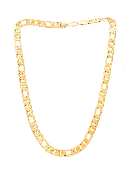 gold brass short necklace - 18574108 - Standard Image - 0