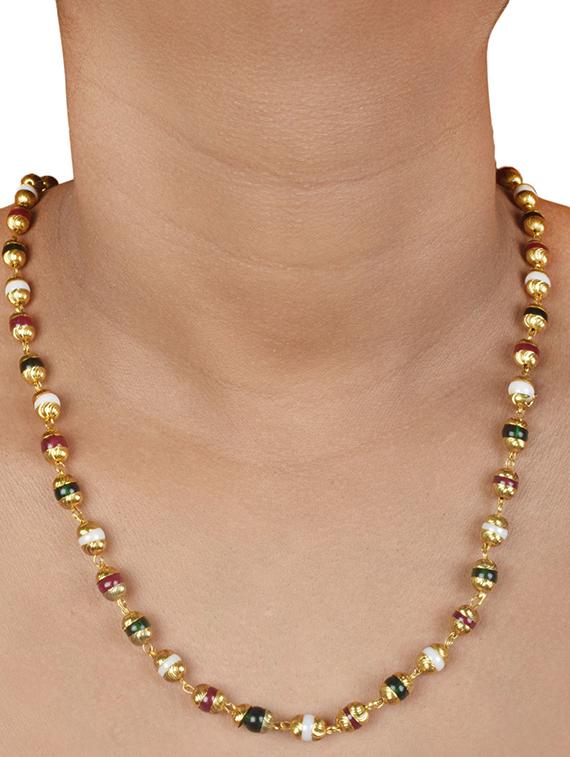 gold plated necklace - 18574112 - Standard Image - 2