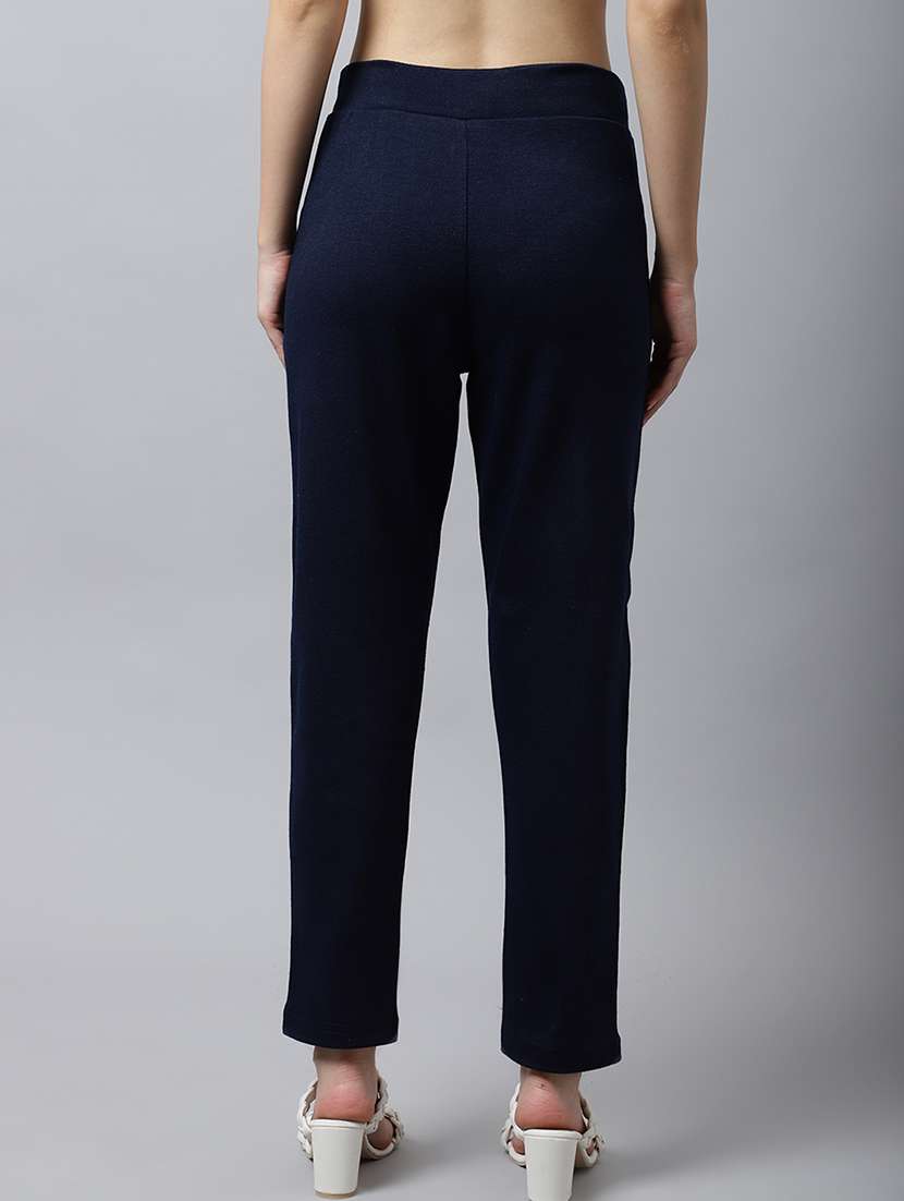 women solid ankle length pants - 18574912 -  Standard Image - 2